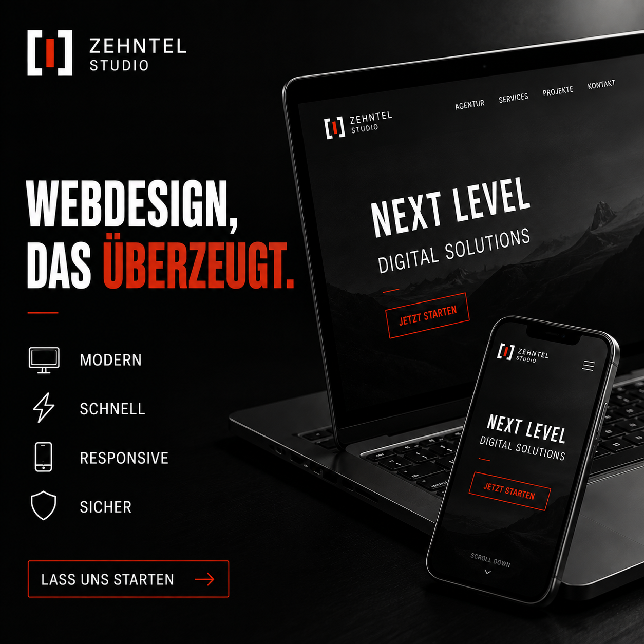 ZEHNTEL STUDIO Creative &ndash; Webdesign, das &uuml;berzeugt