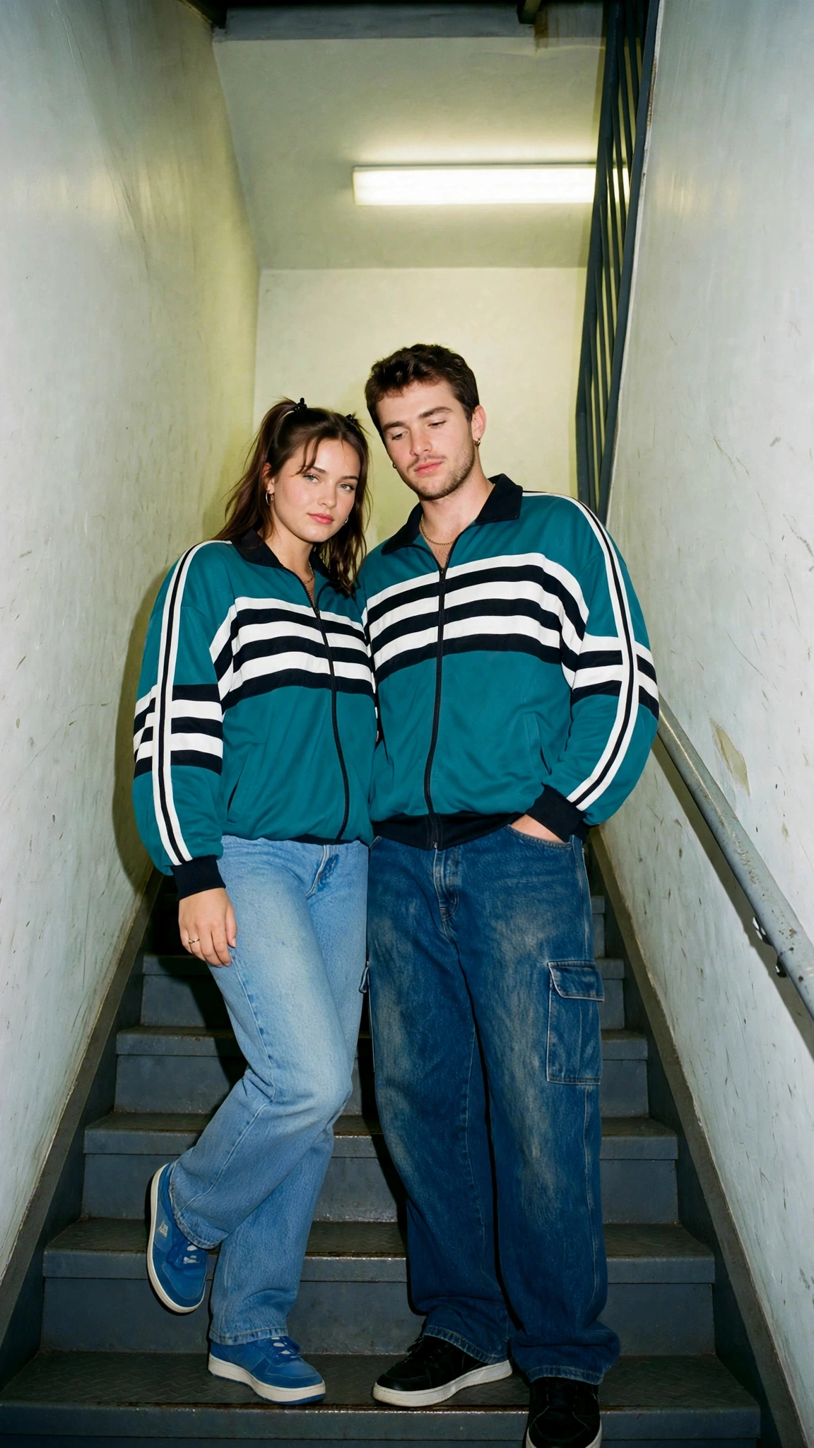 Fashion-Editorial im Treppenhaus – Kampagnenbild für Onlineshop und Ads