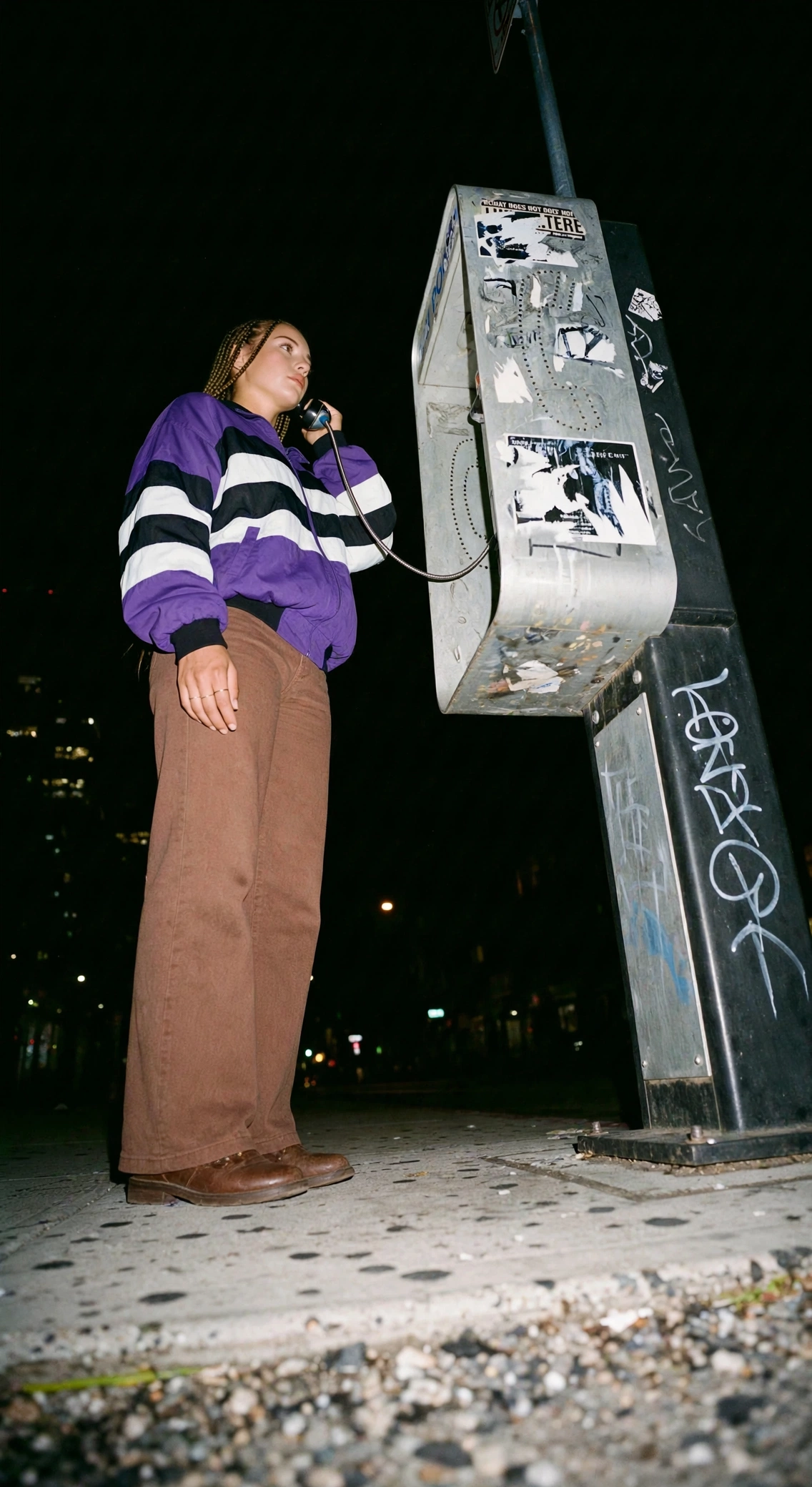 Streetwear-Aufnahme aus der Froschperspektive – Hook-Bild für Video-Ads